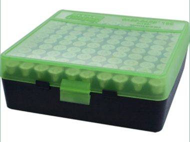 MTM AMMO BOX 100RD FLIP TOP 38-357