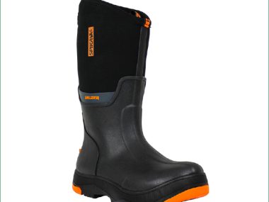SPIKA BRUZER GUMBOOT - MENS BLACK 9
