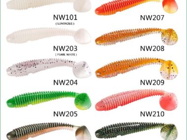 NOEBY 95MM SOFT GRUB PADDLETAIL NW208