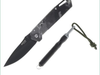 BEAR EDGE 4'' FOLDER GREY FIRESTARTER