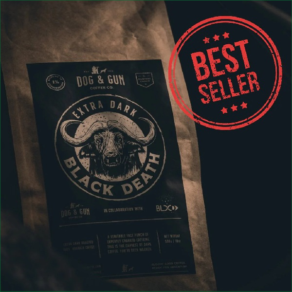 DOG & GUN BLACK DEATH COFFEE BEANS 500G