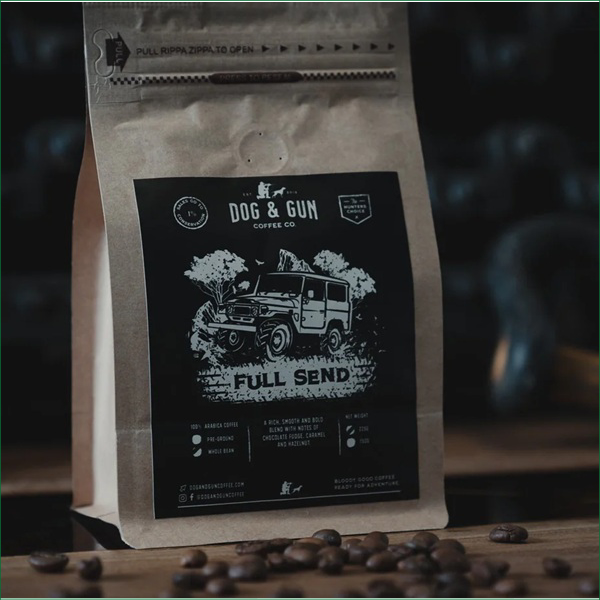 DOG & GUN FULL SEND COFFEE BEANS 750G