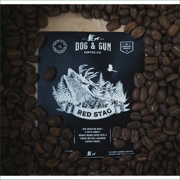 DOG & GUN RED STAG COFFEE BEANS 500G