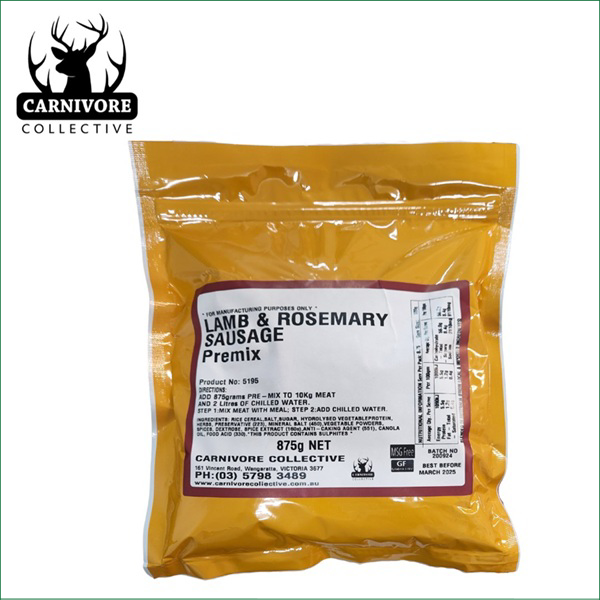 CC LAMB & ROSEMARY SAUSAGE SEASONING 875