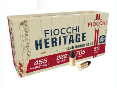 FIOCCHI HERITAGE 455 WEBLEY MKII 262GR