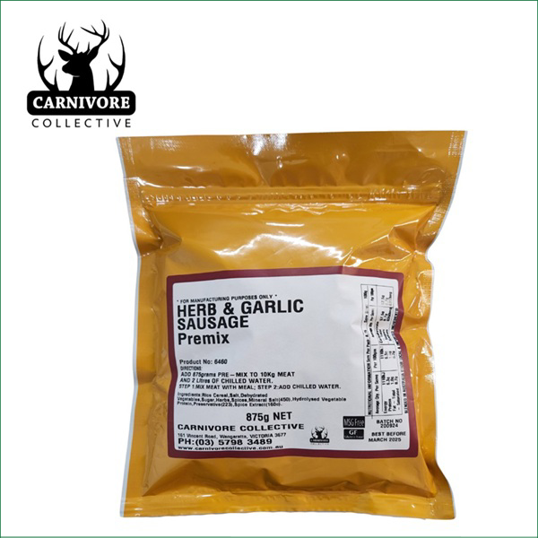 CC HERB & GARLIC SAUSAGE SEASONING 875gms