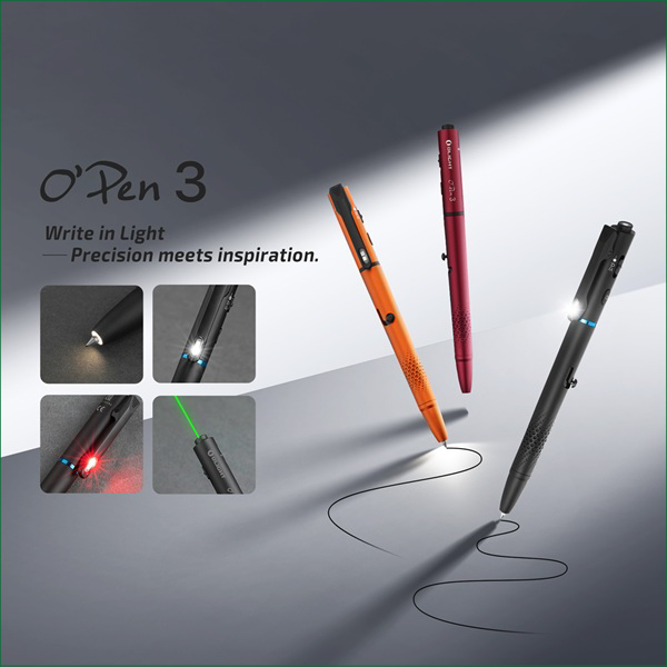 OLIGHT OPEN 3 RECHARGABLE 4 IN 1 PEN TORCH