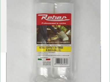 REBER VACUUM BAGS 20CM X 6M 2 PACK