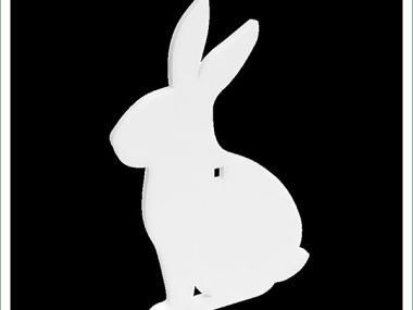 BIRCHWOOD CASEY AR500 3/8'' SILHOUETTE RABBIT