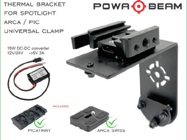 POWABEAM 7'' THERMAL BRACKET & UNI CLAMP