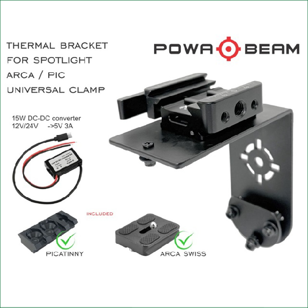 POWABEAM 7'' THERMAL BRACKET & UNI CLAMP