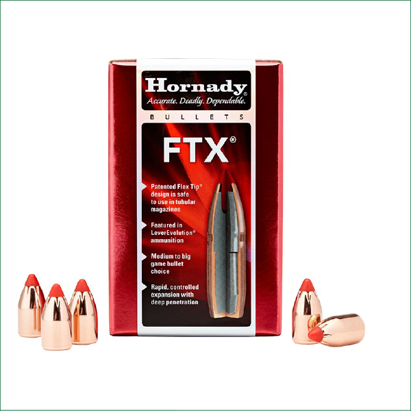 H35745 HORNADY 38CAL 357 140GR FTX