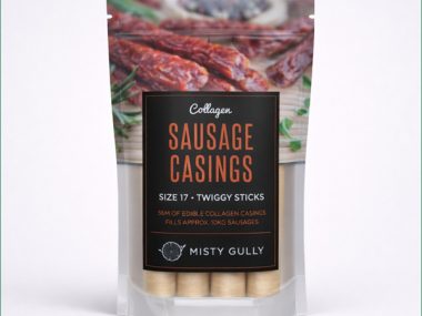 MISTY GULLY COLLAGEN SAUSAGE CASING SIZE 17 THINS