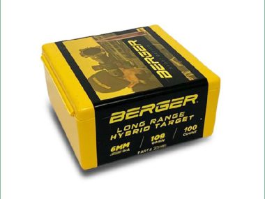 B24485 BERGER 6MM 109GR LR HYBRID TARGET
