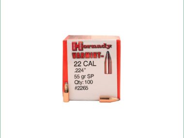 H2265 HORNADY VARMINT 22CAL 224 55GR SP