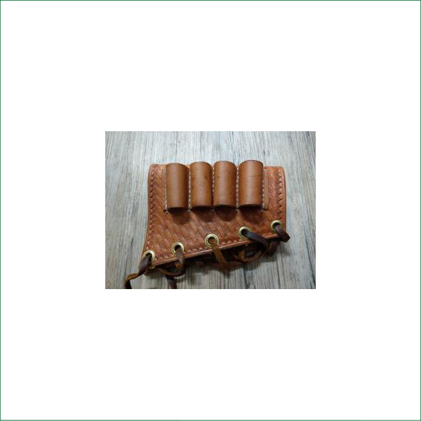 LEATHER BUTT STOCK 12G AMMO HOLDER HMBN