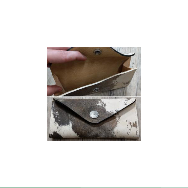 LEATHER CLUTCH/PURSE HMBN 3 LEATHERS