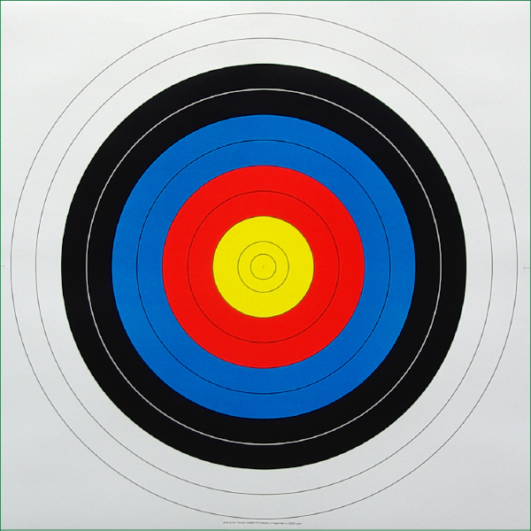 ARCHERY TARGET 75X75CM CARDBOARD