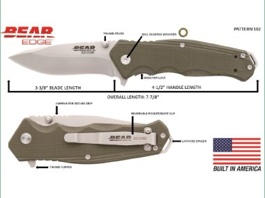 61102 BEAR EDGE 4 1/2in SIDELINER LOCK
