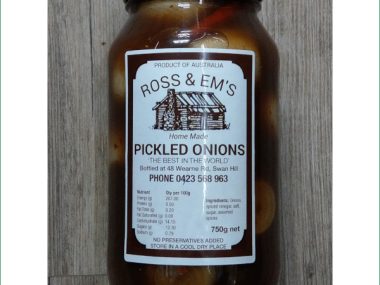 ONIONS CHILLI - ROSS & EMs CHILLI 750G