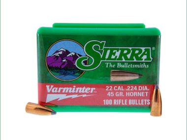 S1210 SIERRA 22CAL 224 45GR SP HORNET