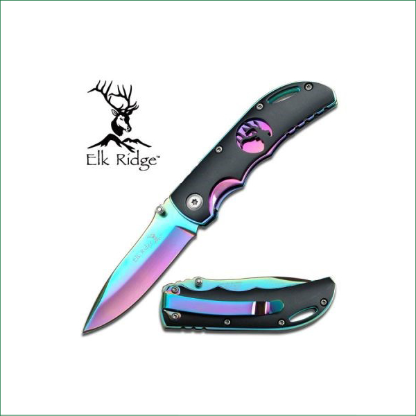 K-ER-134RB ELK RIDGE TITANIUM KNIFE 89MM