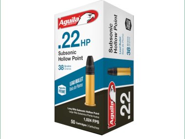 AGUILA 22LR SUBSONIC 38GR LEAD HP