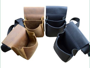 LEATHER SHOTSHELL POUCH - SINGLE BROWN