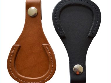 LEATHER SHOTGUN BARREL TOE REST - BROWN