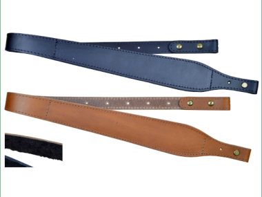 LEATHER SLING TAPERED WOOL PADDED 60MM