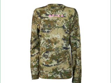 SPIKA TRAIL LONG SLEEVE CAMO TOP W-XSML