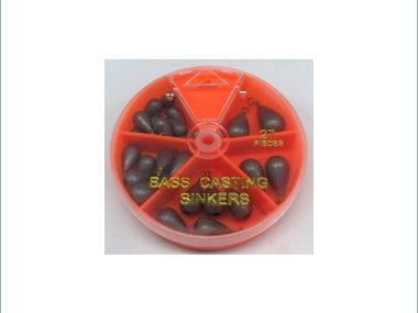 BCSA BASS CASTING SINKER ASSORTED 27PC
