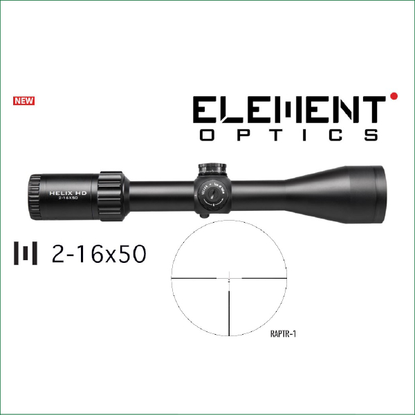 ELEMENT OPTICS HELIX HD 2-16X50 MRAD