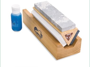 GATCO 6" NATURAL ARKANSAS STONE TRI-HONE