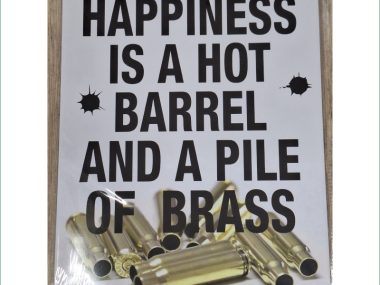 HAPPINESS IS .... TIN SIGN 30X40CM