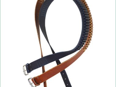 COLONIAL LEATHER RIMFIRE BELT BROWN