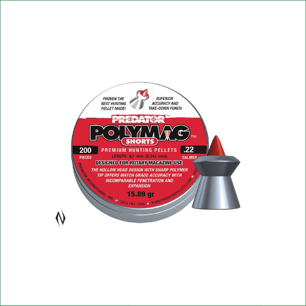 PP22SHORT PREDATOR POLYMAG .22 200PACK